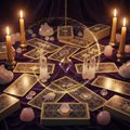 Pack avancé de questions tarot et pendule avec cristaux et ambiance luxueuse
